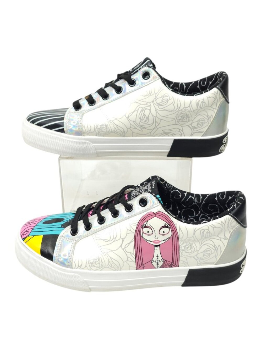 Disney Ground Up Nightmare Before Christmas Jack Sally Low Top Sneakers Mens 10